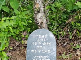 박인혜 시인 기념목